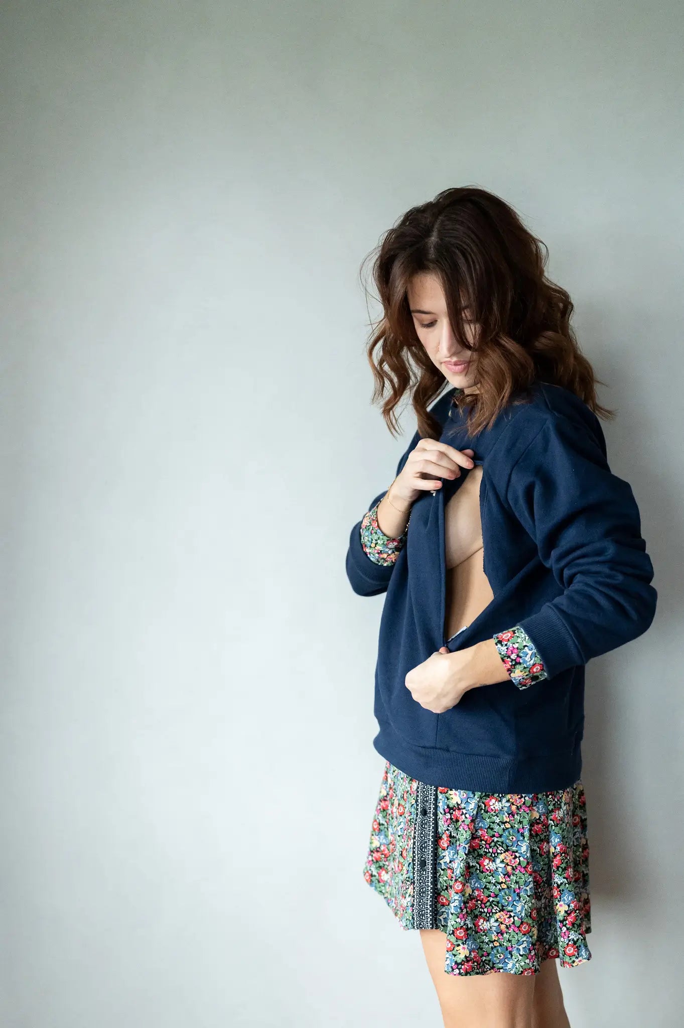 pull allaitement la vie est belle zip YKK