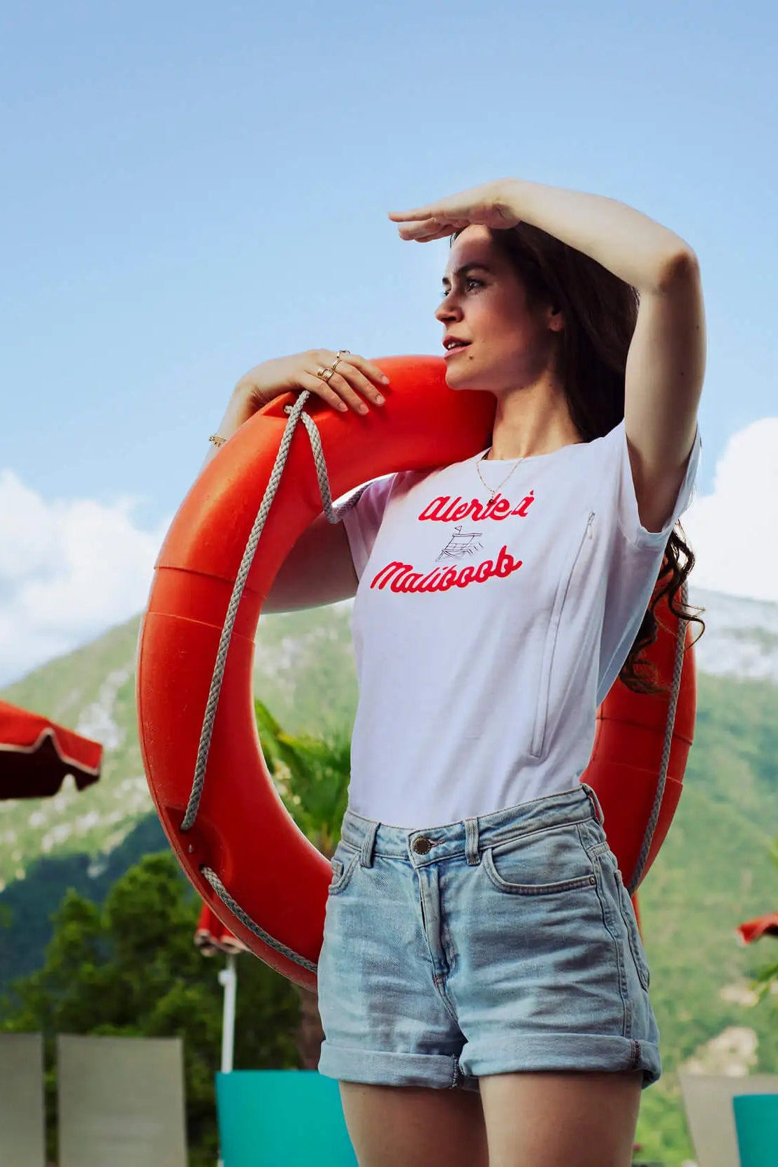 t-shirt allaitement limky avec zips YKK pour allaiter facilement