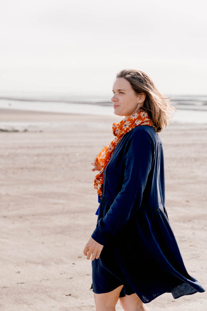 Robe de Grossesse et Allaitement - Bleu Marine