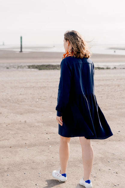 Robe de Grossesse et Allaitement - Bleu Marine