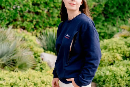 Sweat Grossesse et Allaitement "Crème d'Amour" (Navy)