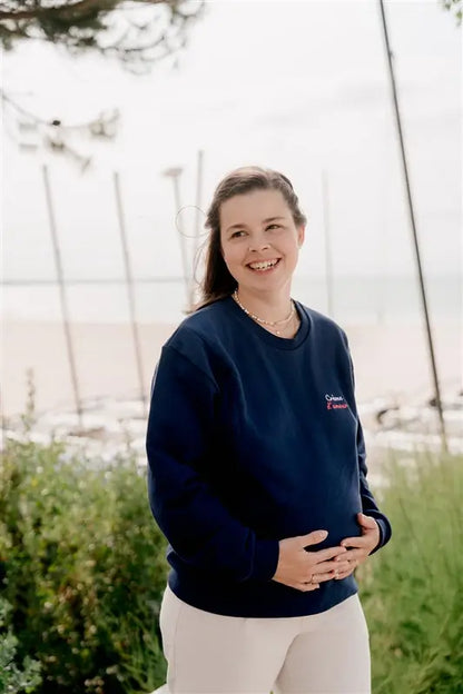 Still-Sweatshirt „Crème d’Amour“.
