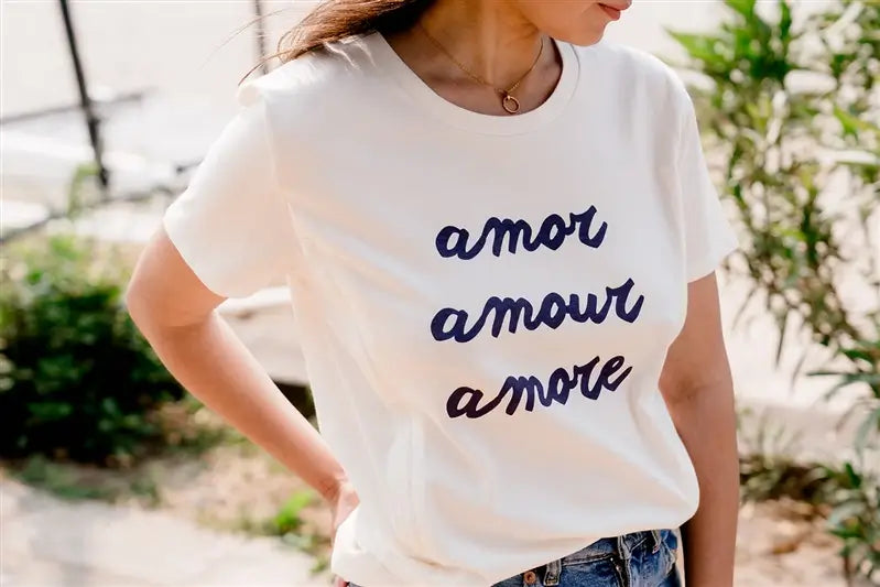 T-shirt Allaitement "Amor Amour Amore"