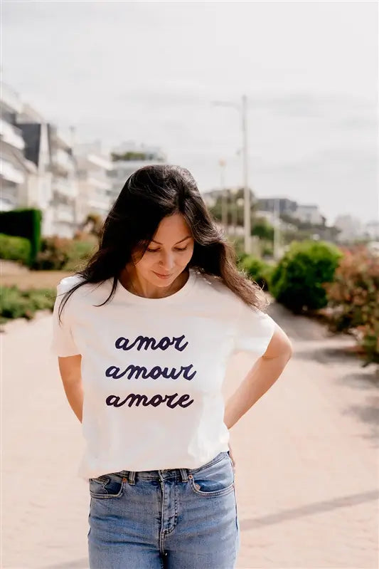 T-shirt Allaitement "Amor Amour Amore"