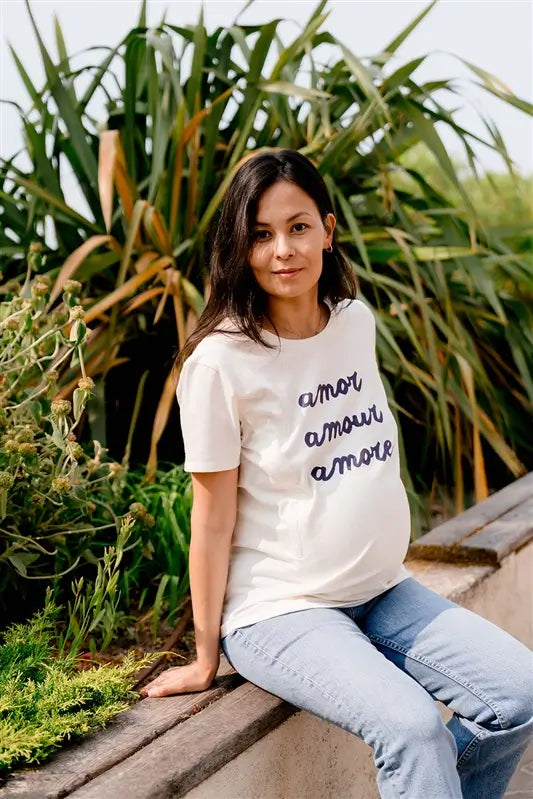 T-shirt Allaitement "Amor Amour Amore"