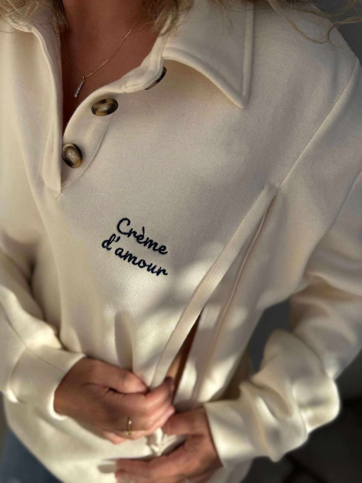 Sweat Grossesse et Allaitement "Crème d'Amour"