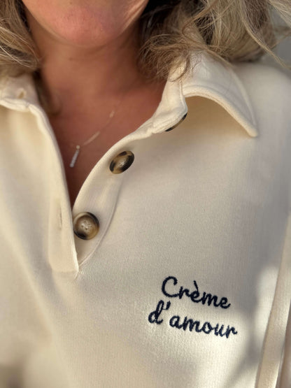 Sweat Grossesse et Allaitement "Crème d'Amour"