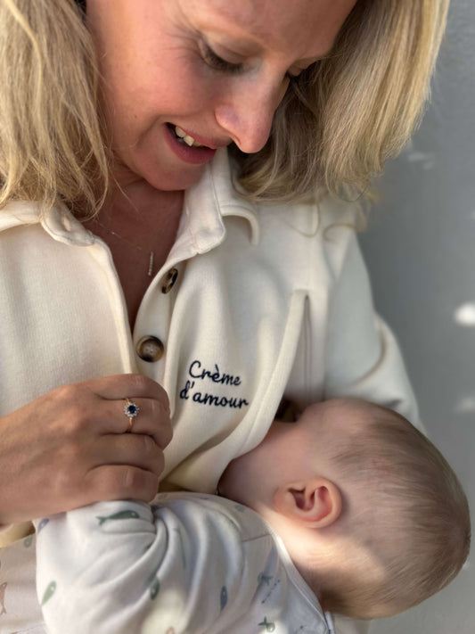 Sweat Grossesse et Allaitement "Crème d'Amour"