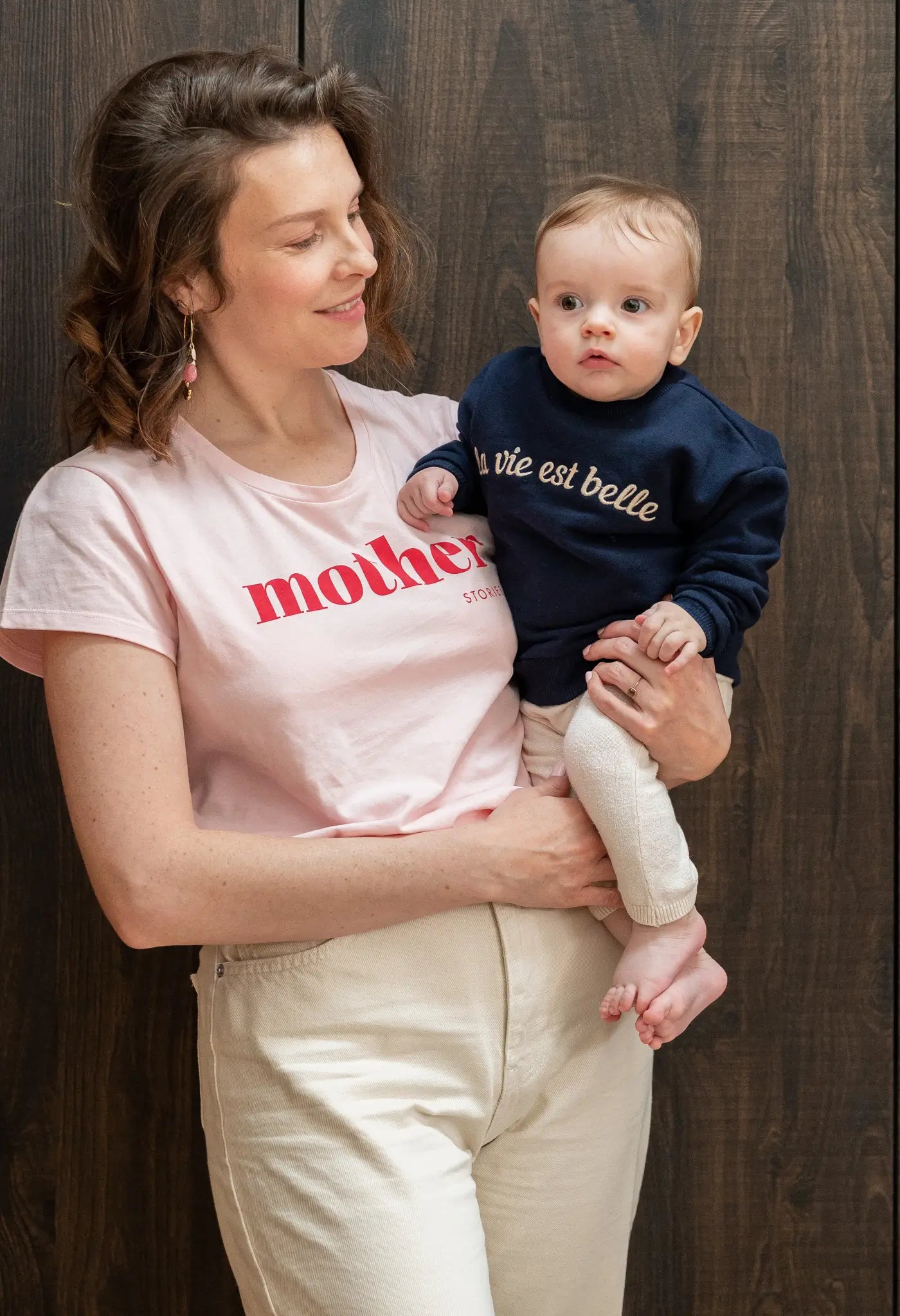 T-shirt pour maman rose LIMKY 