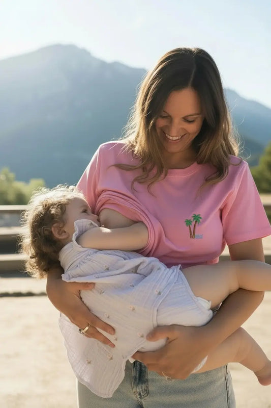 T-shirt Allaitement "Palmier"
