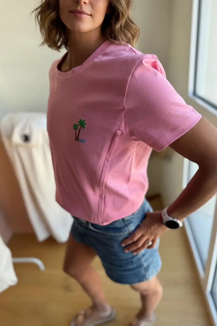 T-shirt Allaitement "Palmier"