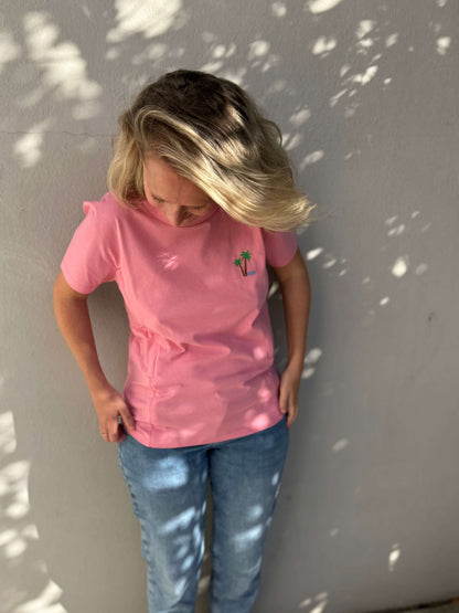 T-shirt Allaitement brodé "Palmier"