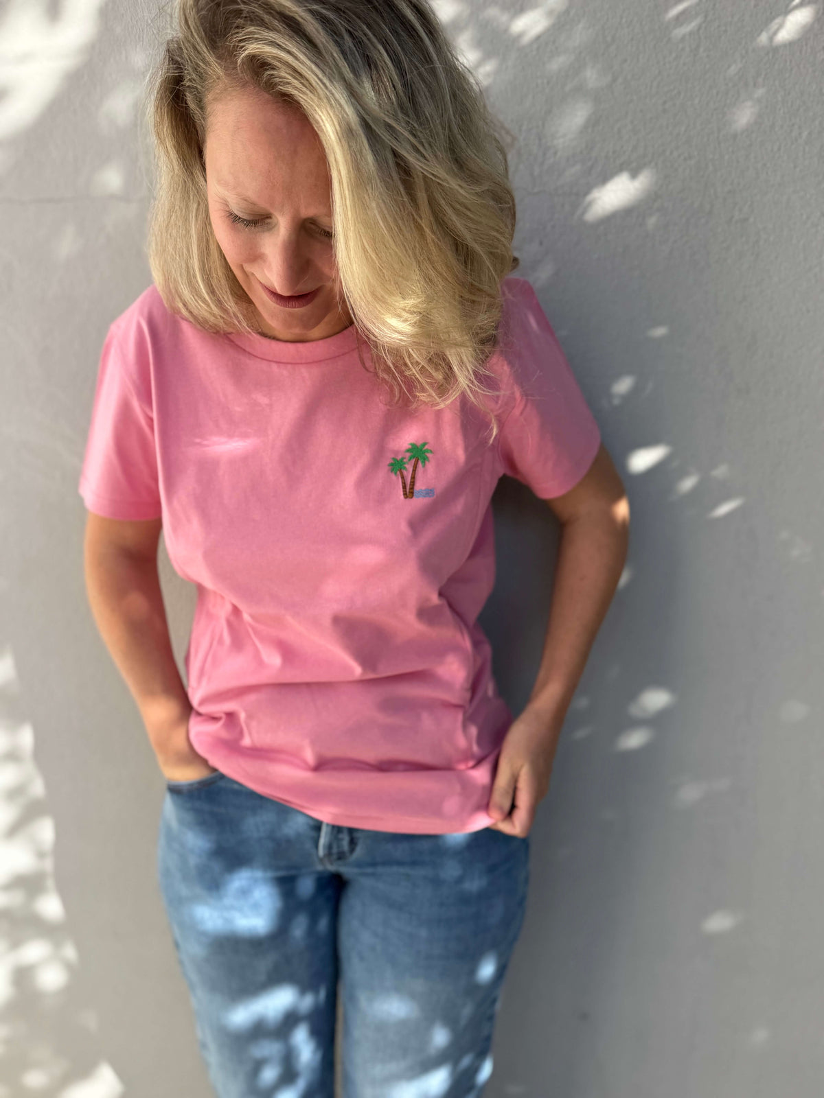 T-shirt Allaitement brodé "Palmier"
